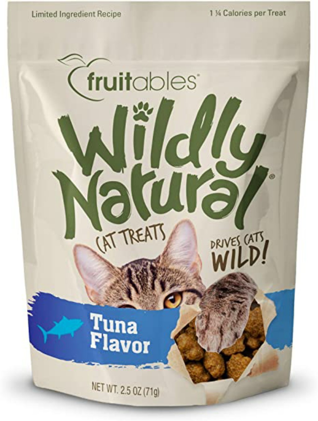 Fruitables Wildly Natural Tuna Cat Treats - 2.5oz Bag