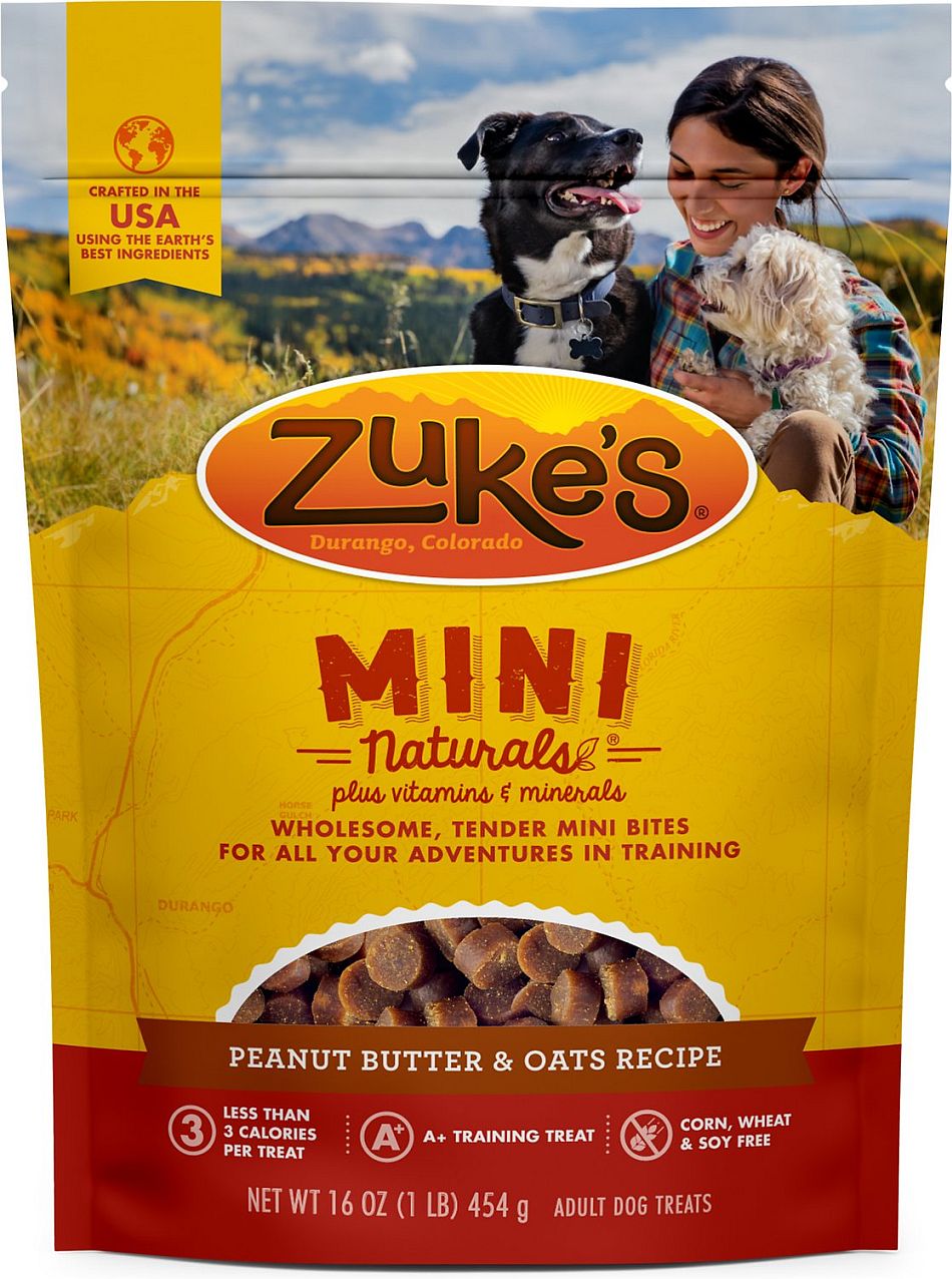 Zuke's Mini Naturals Peanut Butter Oats Dog Treats - 16oz Bag