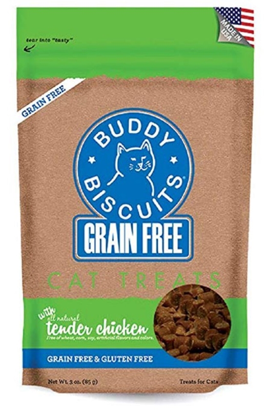 Buddy Biscuits Grain Free Chicken Cat Treats - 3oz Bag