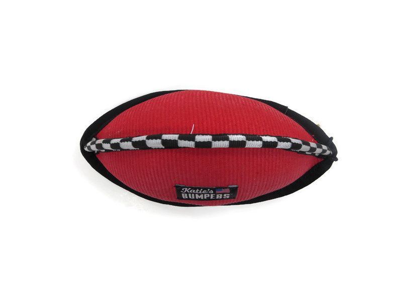Katie's Bumpers Football Firehose Dog Toy- Mickeyspetsupplies.com