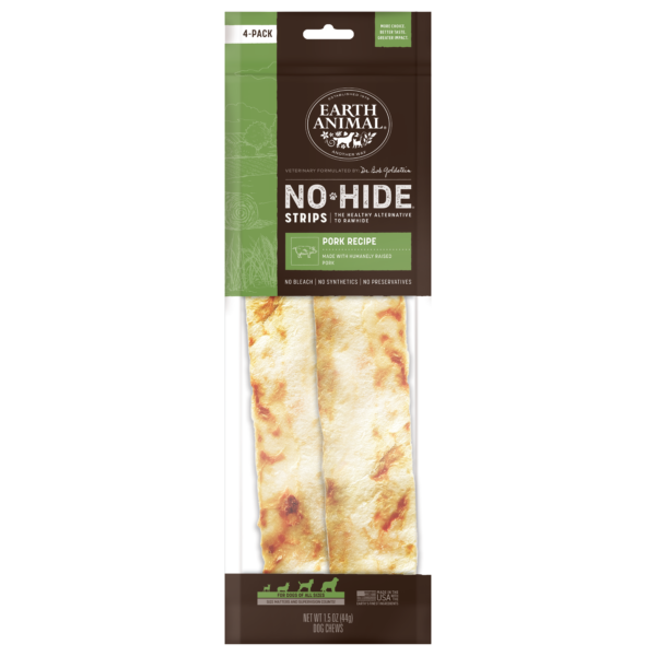 Earth Animal No Hide Pork Strips - 4 Pack Ingredients