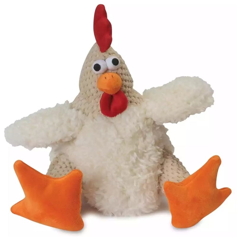 goDog Checkers™ Rooster Dog Toy with Chew Guard - Large