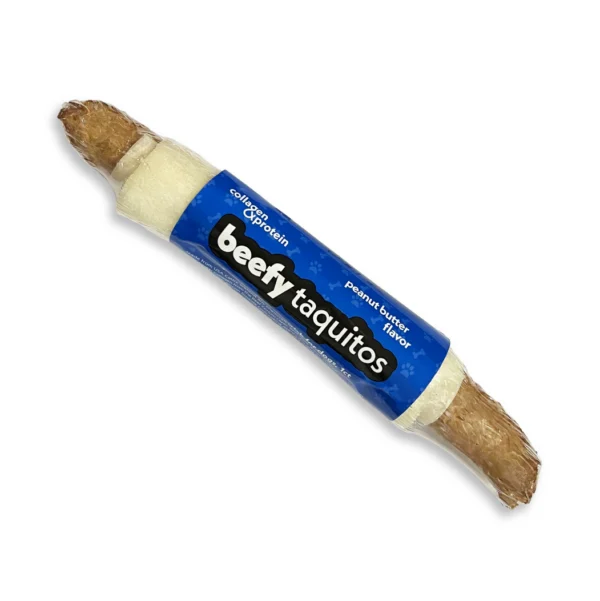 Frankly Pet Beefy Taquito Peanut Butter Flavor -  7 inch Other Flavors