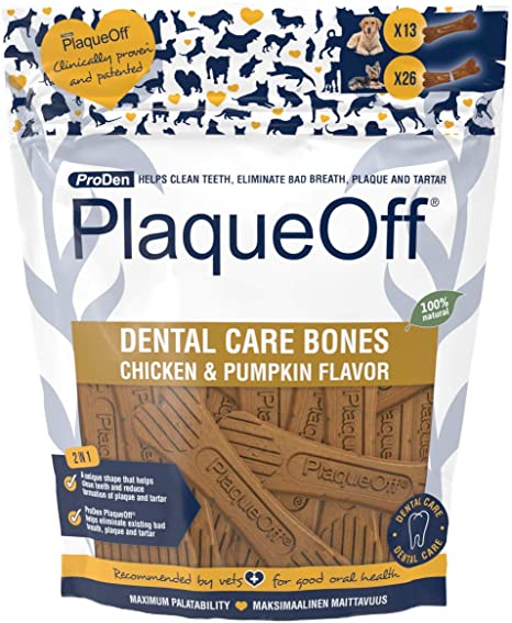 ProDen PlaqueOff System Dental Care Bones - Chicken & Pumpkin Flavor