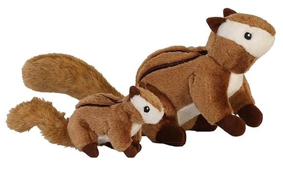goDog Wildlife™ Chipmunk Dog Toy with Chew Guard - Large