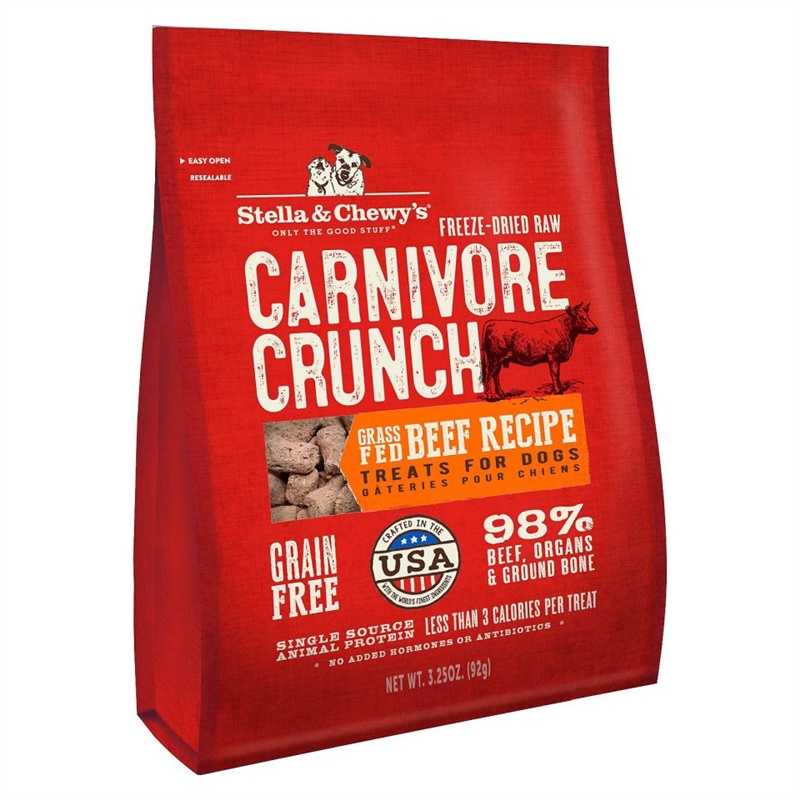 Stella and Chewy's Carnivore Crunch Freeze-Dried Beef Recipe - 3.25oz Bag