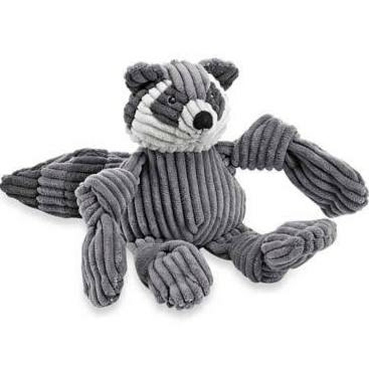 HuggleHounds Reggie Raccoon Knottie dog toy - Small