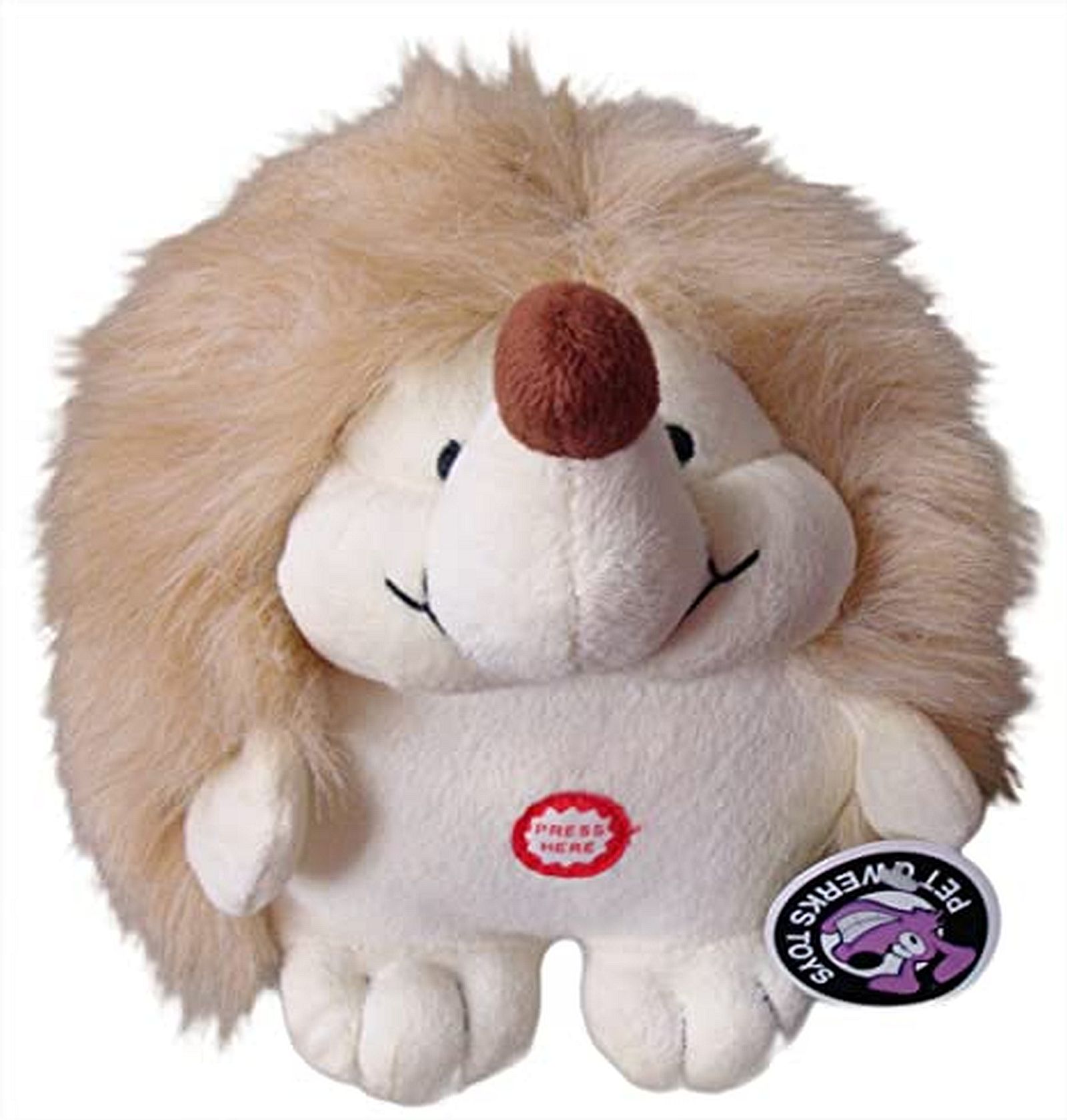 Pet Qwerks Chattering Hedgehog Talking Dog Toy