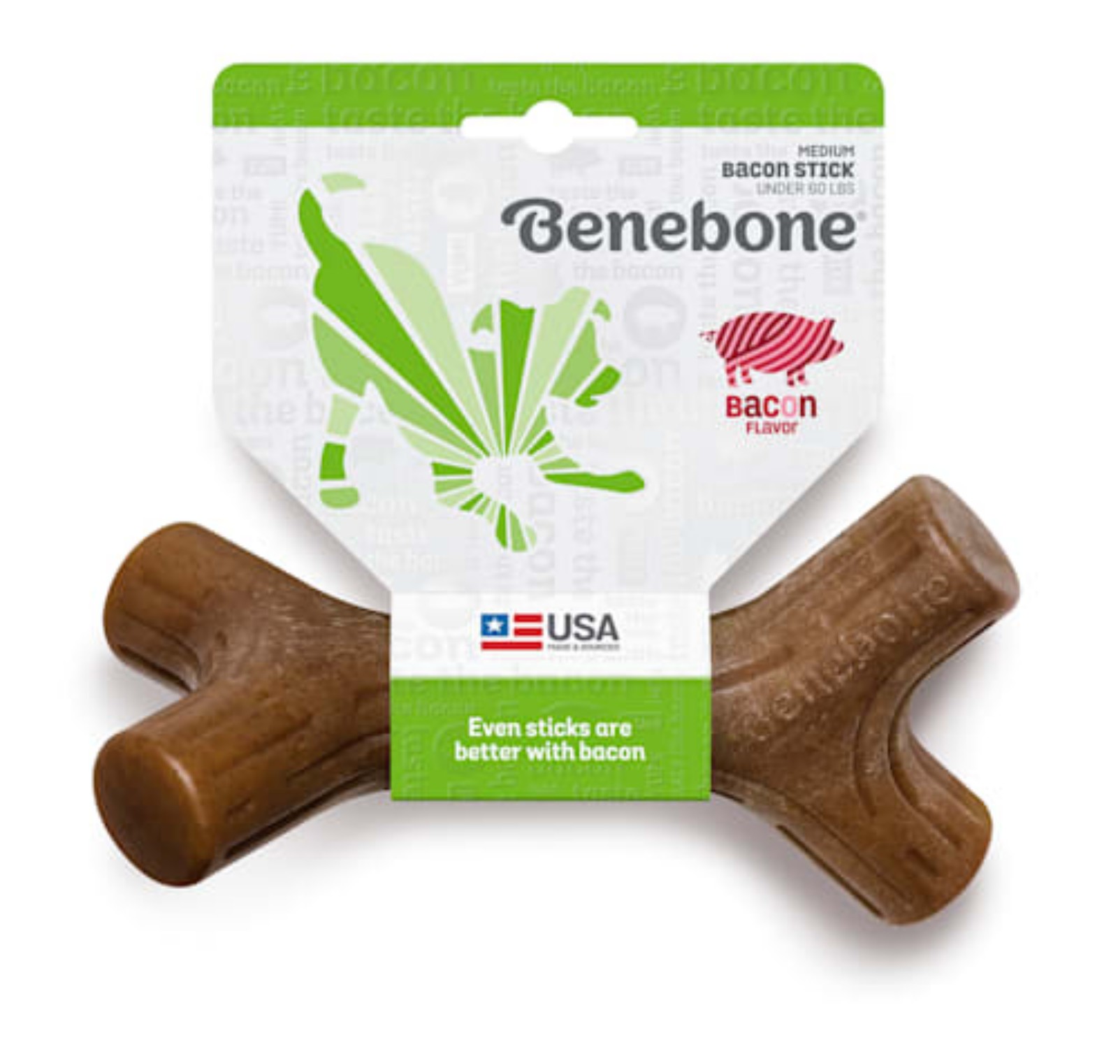 Benebone Bacon Chew Stick Medium