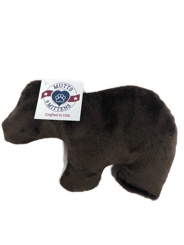 Mutts & Mittens Bear Cub Plush Dog Toy