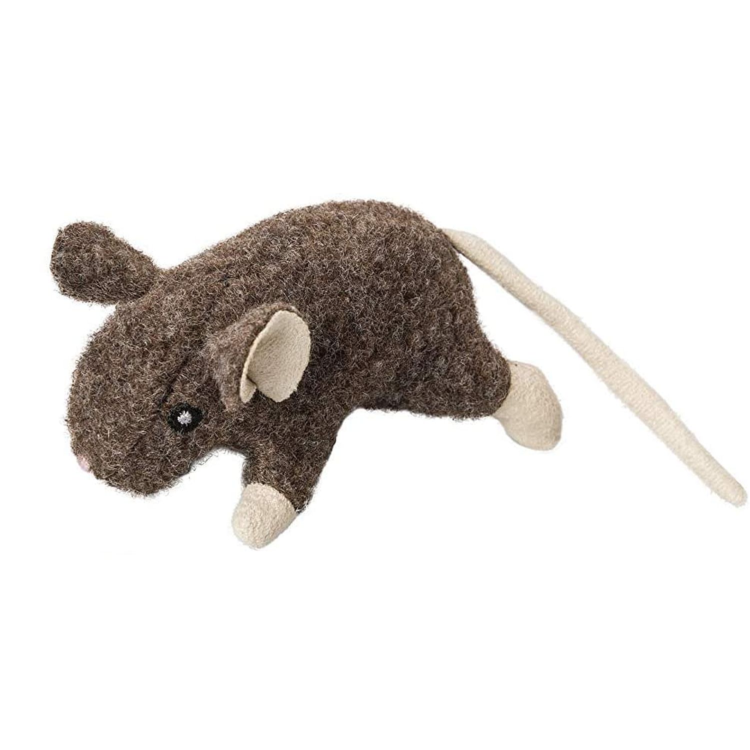 Spot Wool Freddie Mouse Cat Toy Brown