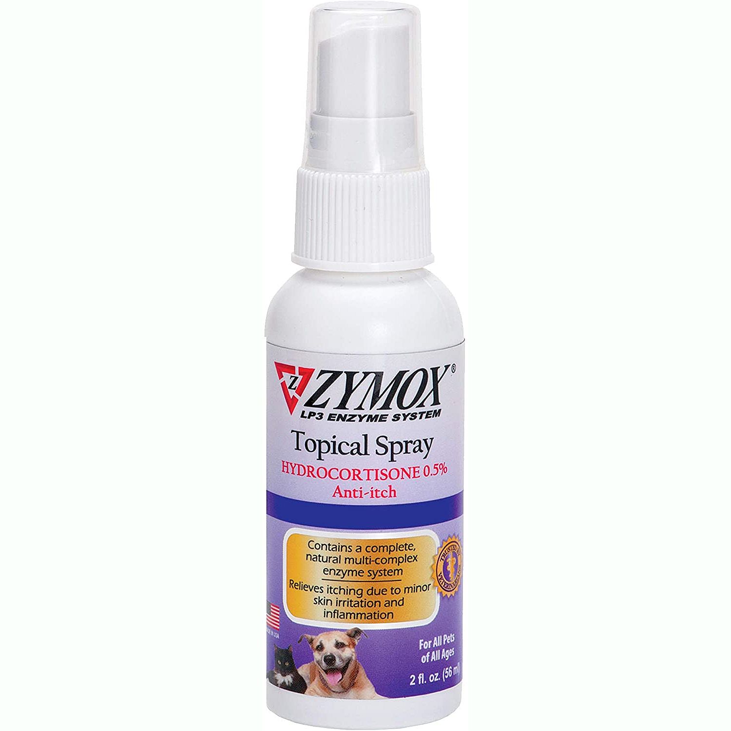 Zymox Topical Spray for Pets with 0.5% Hydrocortione
