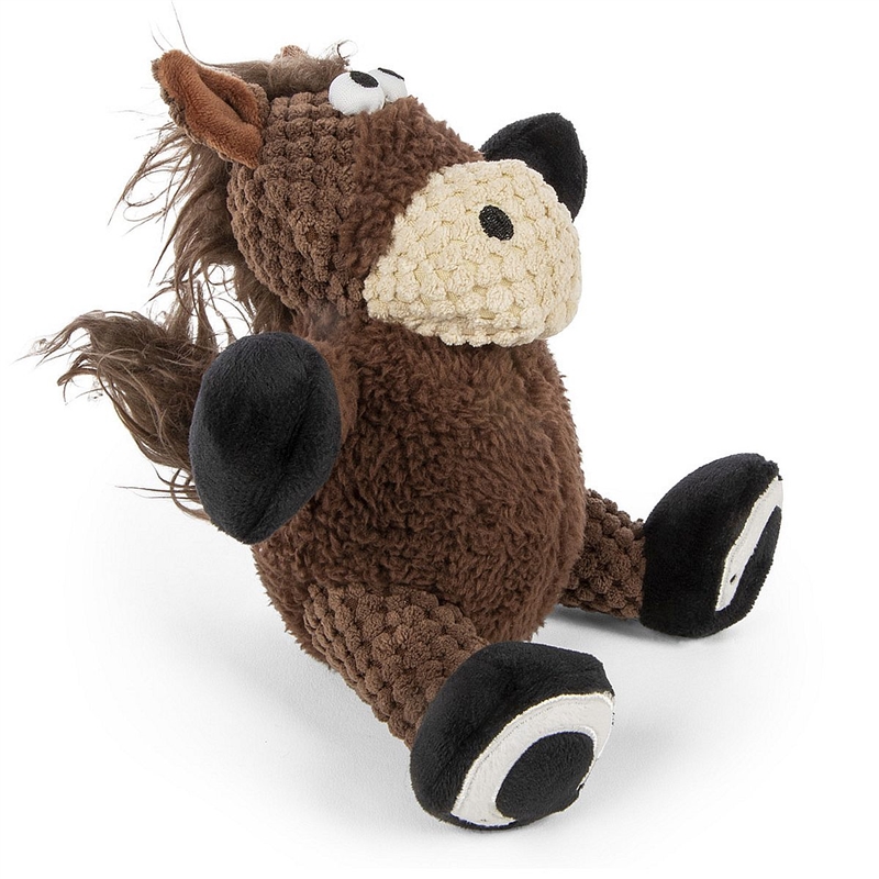 GoDog Checkers Sitting Horse Dog Toy Small