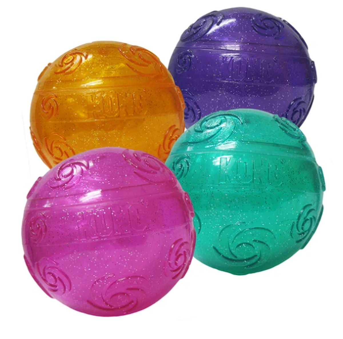KONG Squeezz Crackle Ball- Medium