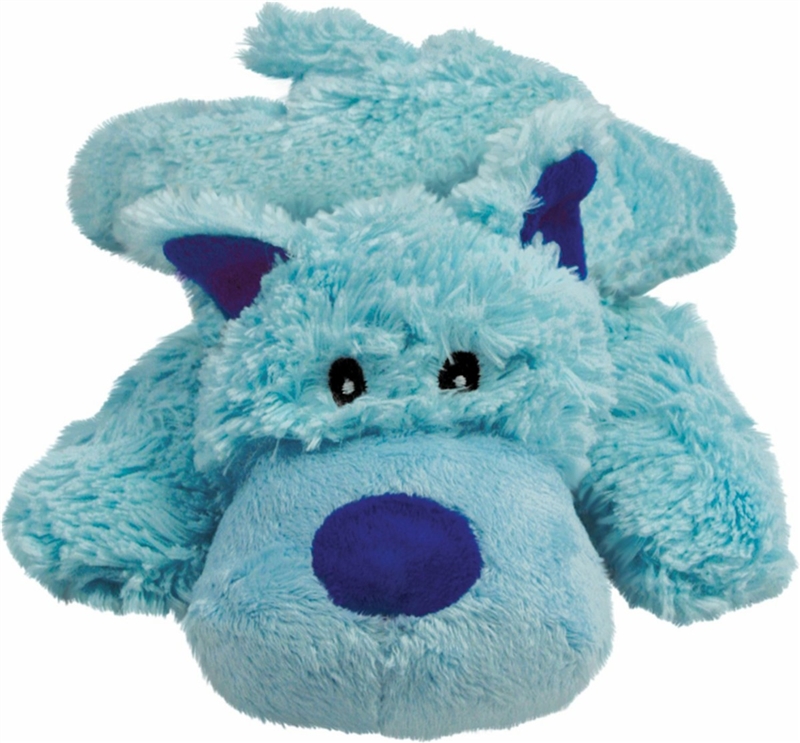 KONG Cozie Plush Dog Toy- Baily Blue Dog Medium