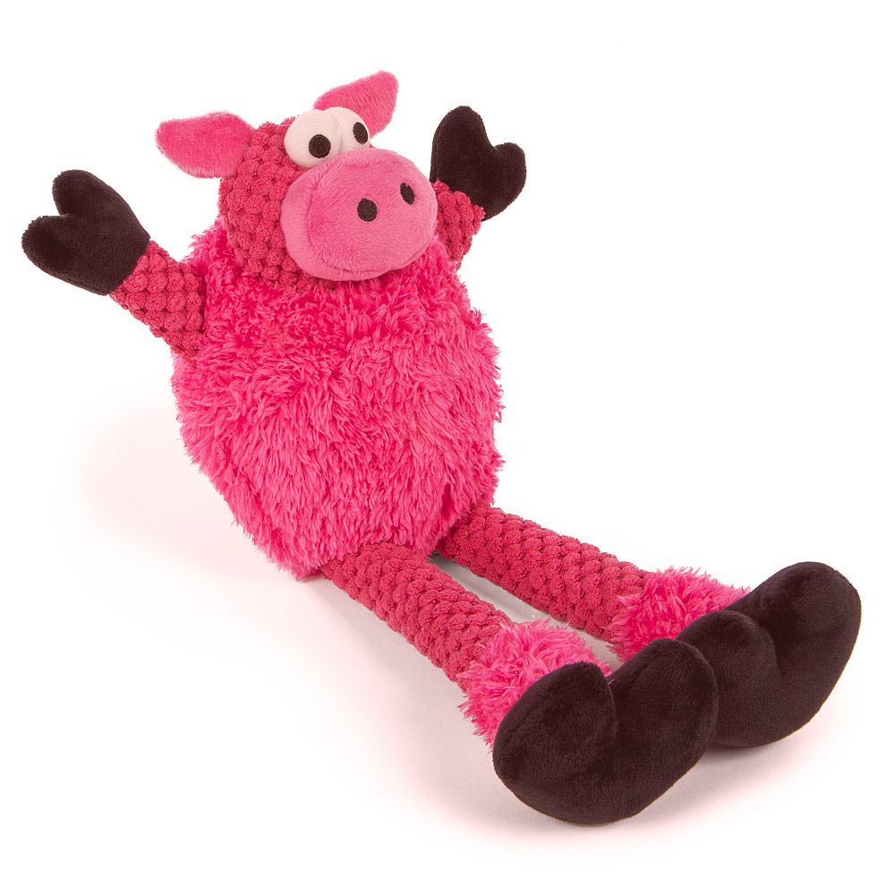 goDog Checkers™ Skinny Pig Dog Toy with Chew Guard - Small