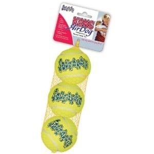 KONG Air Dog Squeaker Tennis Balls Medium - 3 Pack