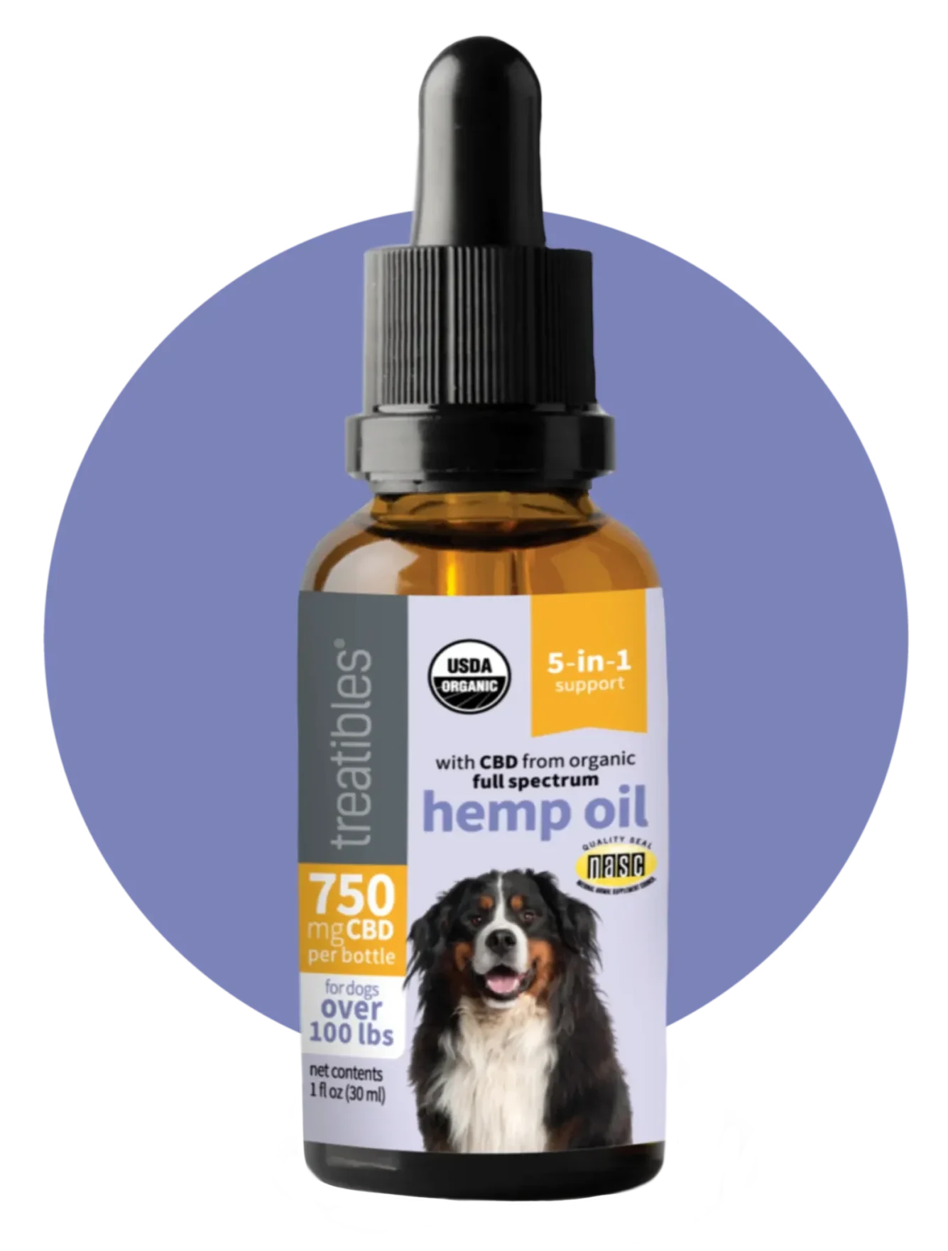 Treatibles CBD Oil for Large Dogs - 750mg