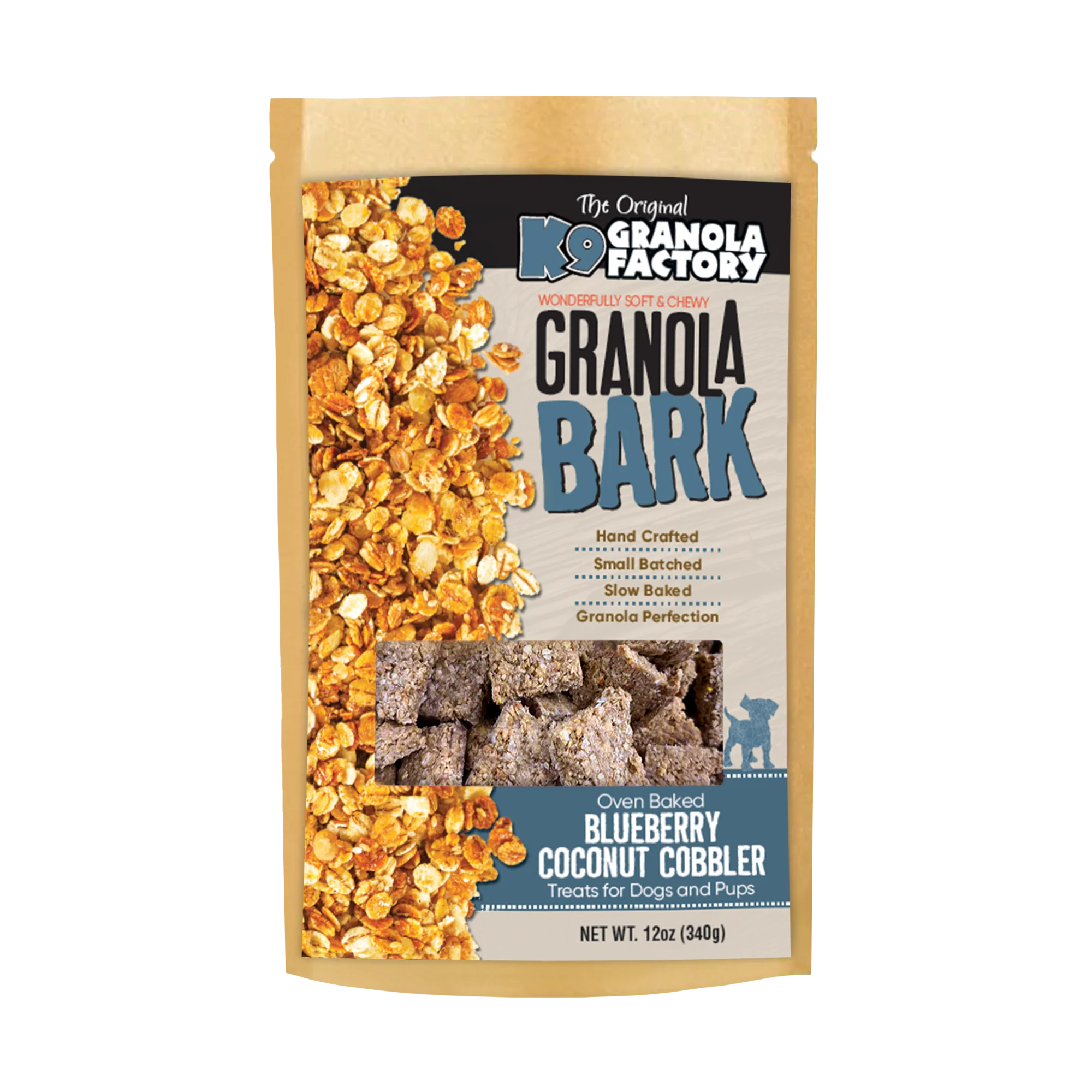 K9 Granola Factory Granola Bark Blueberry Coconut Cobbler Dog Treats - 12oz Bag