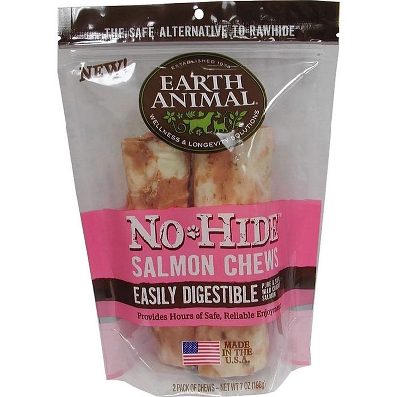 Earth Animal No Hide Salmon Dog Chew Medium - 2 Pack