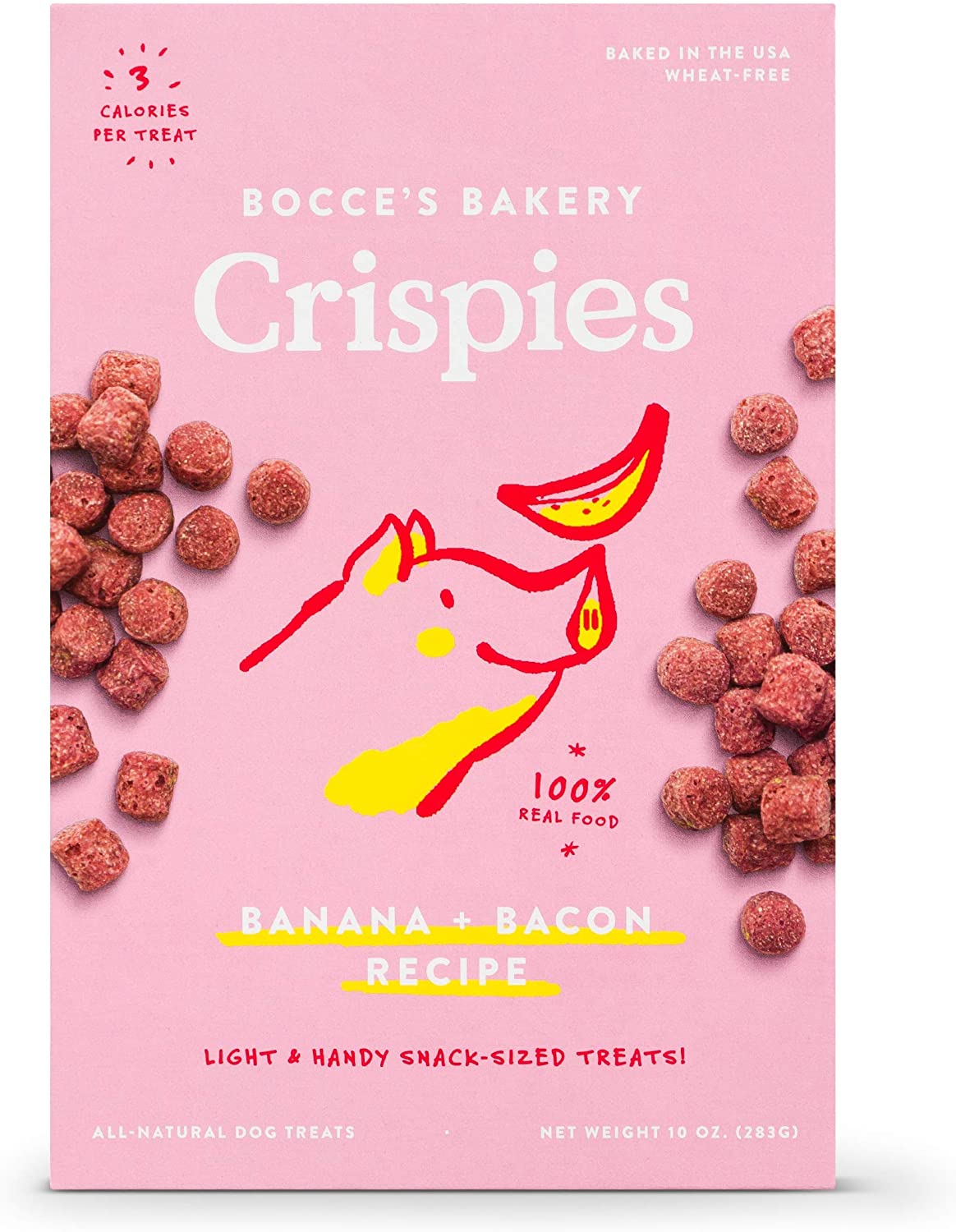 Bocce's Bakery Crispies Banana + Bacon Recipe Dog Treats - 10oz Box