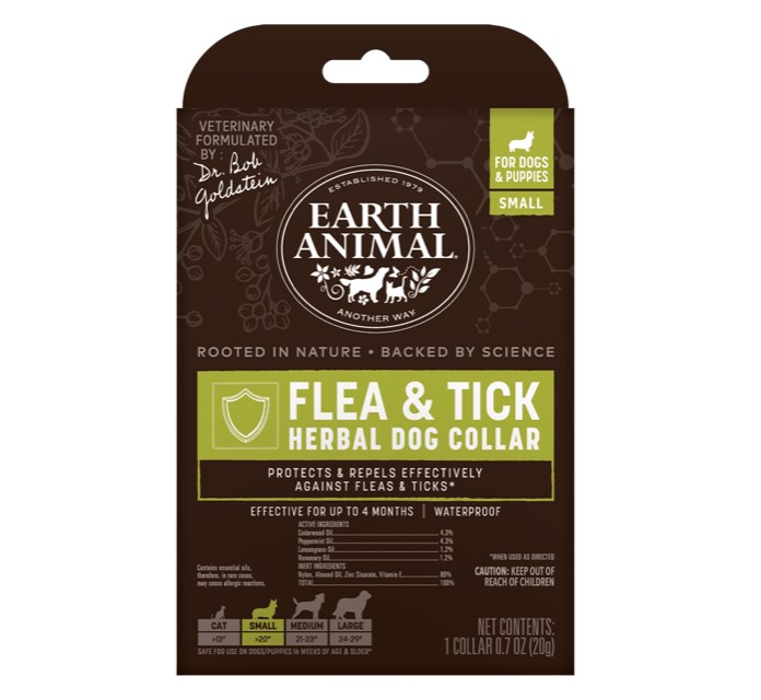 Earth Animal Herbal Flea and Tick Dog Collar Small