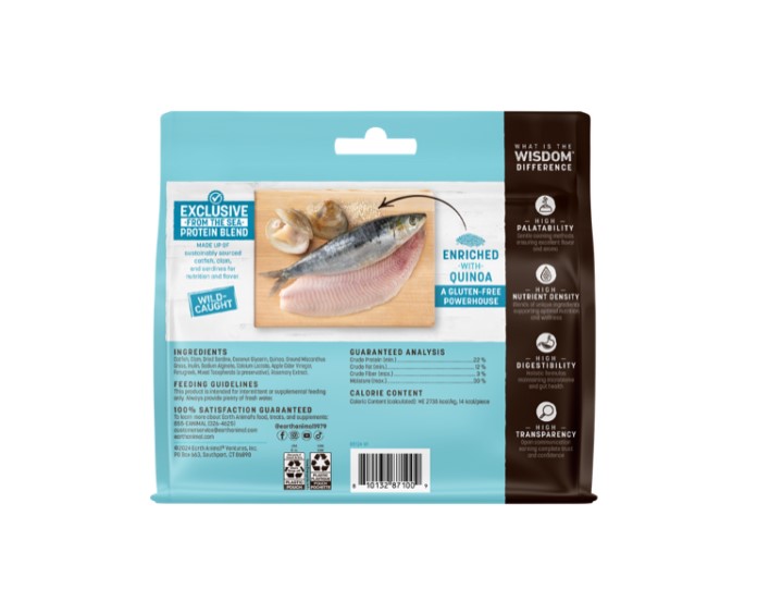Earth Animal Wisdom Air-Dried From the Sea Recipe Jerky - 4oz Bag