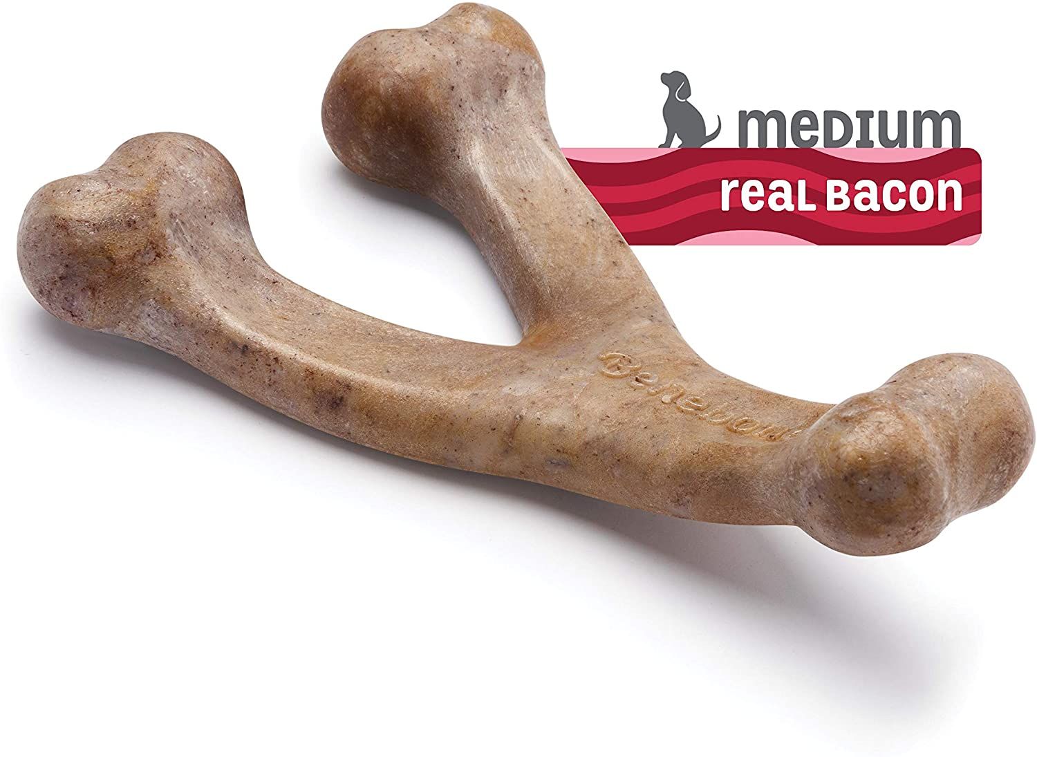 Benebone Puppy Wishbone Medium with Real Bacon
