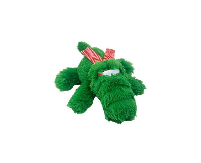 KONG Holiday Cozie Alligator Dog Toy - Small