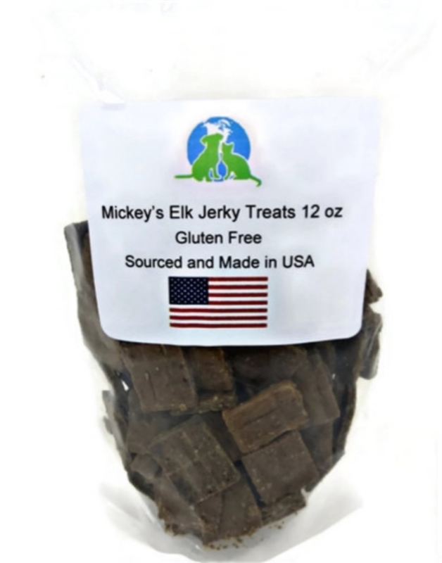 Mickey's USA Elk Jerky Treats - 12oz Bag