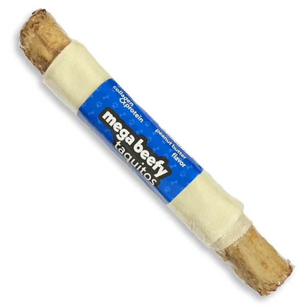 Frankly Pet Mega Beefy Taquito Peanut Butter Flavor - 10 inch Other Flavors