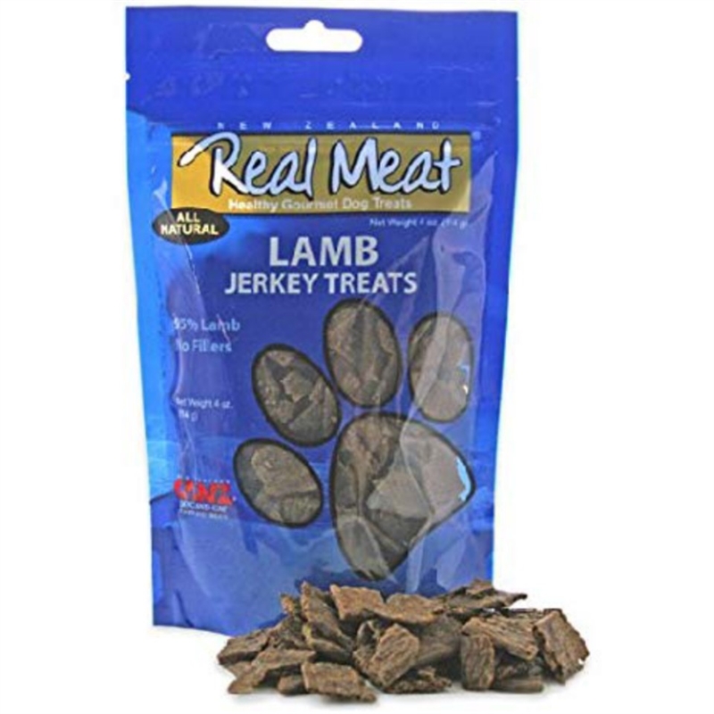 The Real Meat Company Lamb Jerky Treats - 4oz Bag