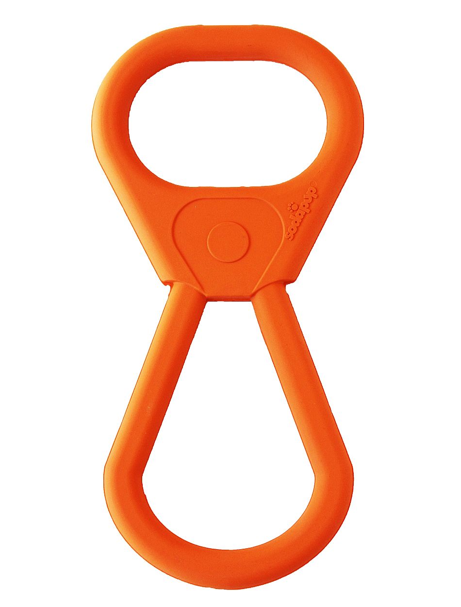 SodaPup Rubber Pull Tab Dog Tug USA Dog Toy