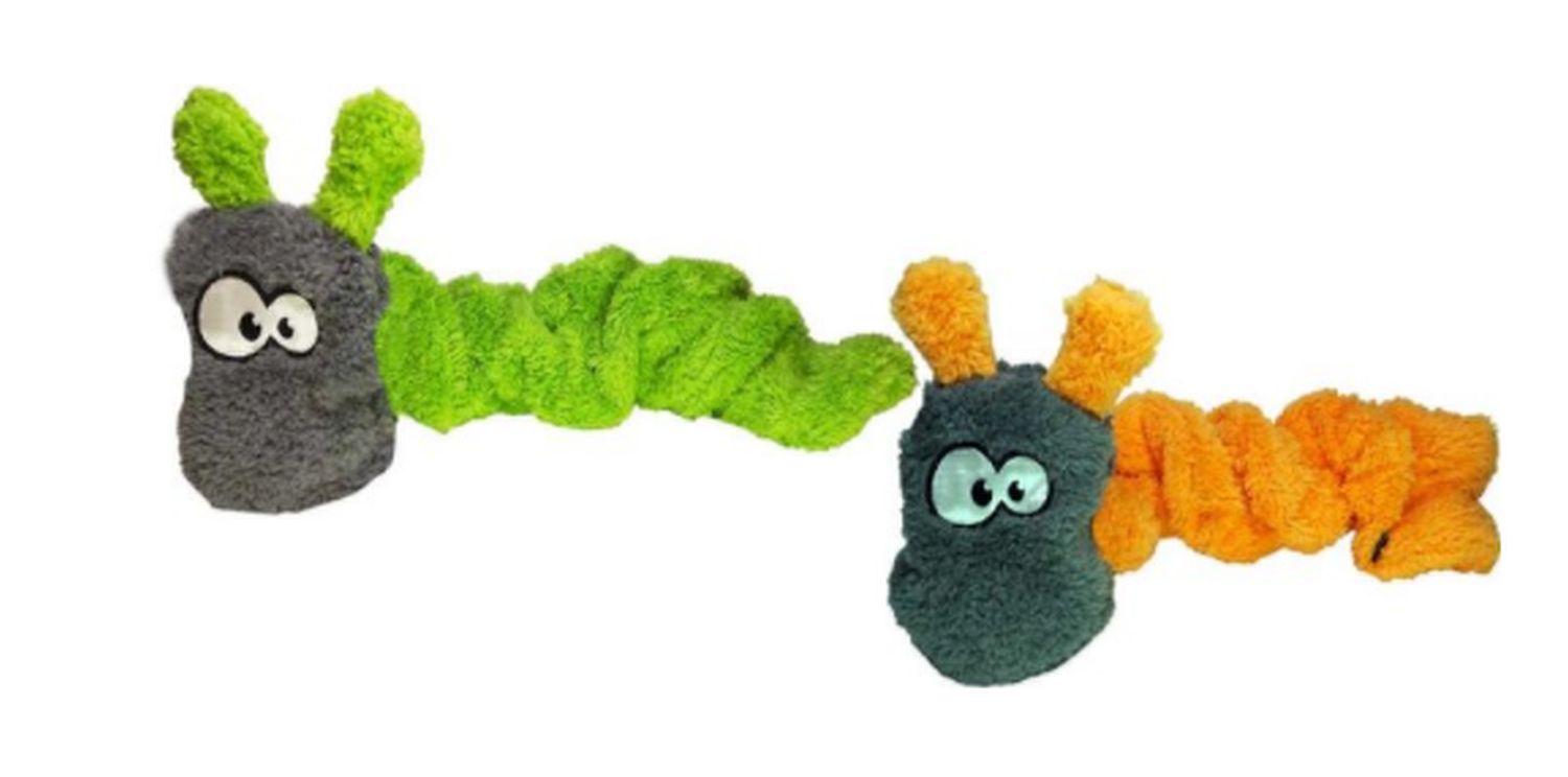 Cycle Dog Duraplush Spring Caterpillar USA Dog Toy