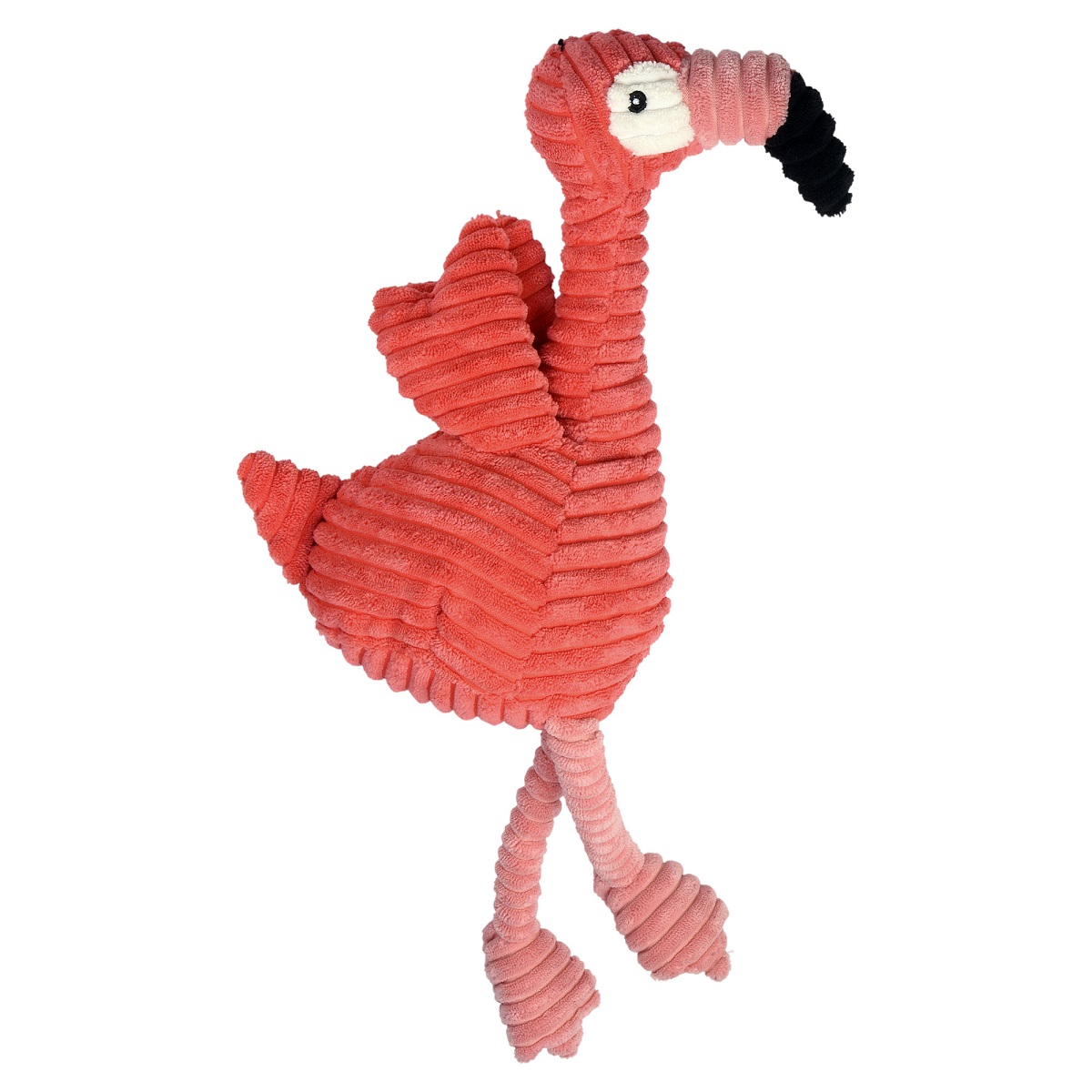Multipet Pet Envy Corduroy Flamingo Dog Toy