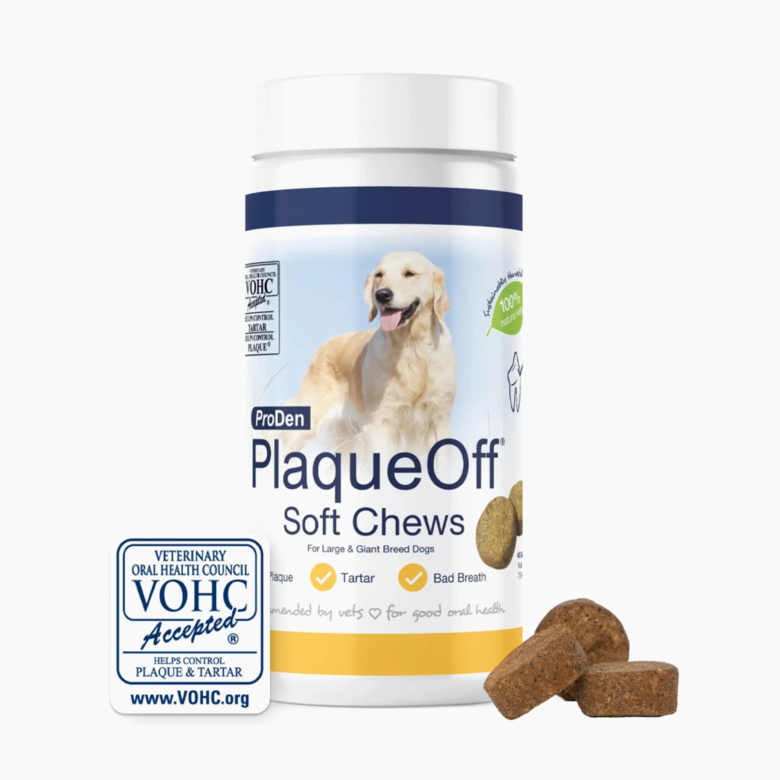 ProDen PlaqueOff Soft Chews - Large Dogs 100% Natural