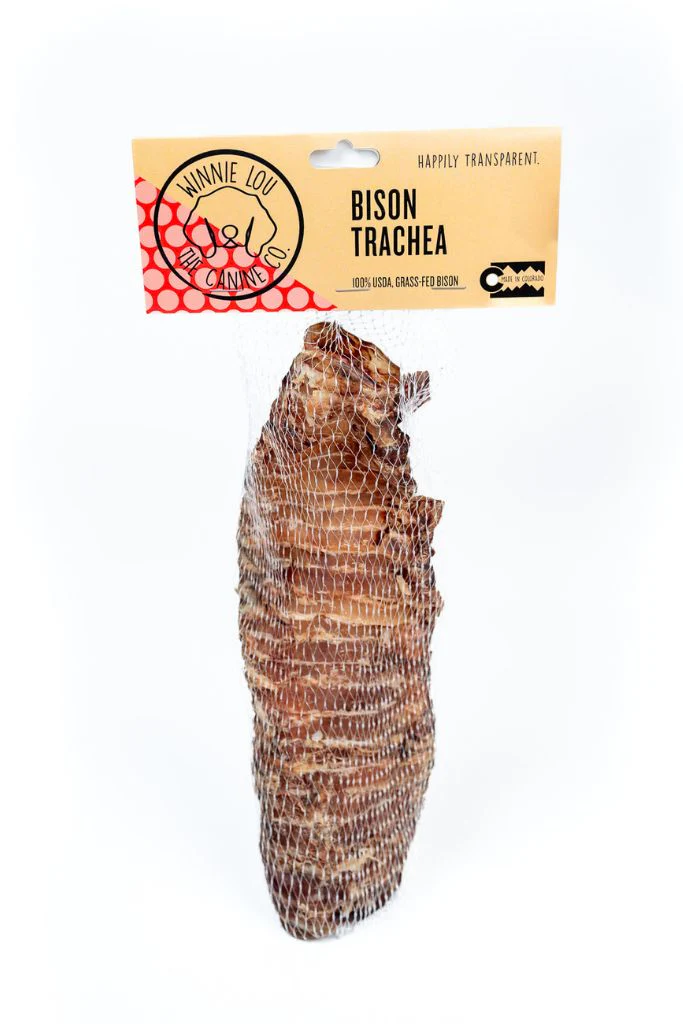 Winnie Lou Bison Trachea Dog Chew