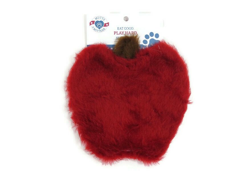 Mutts & Mittens Apple Plush Dog Toy