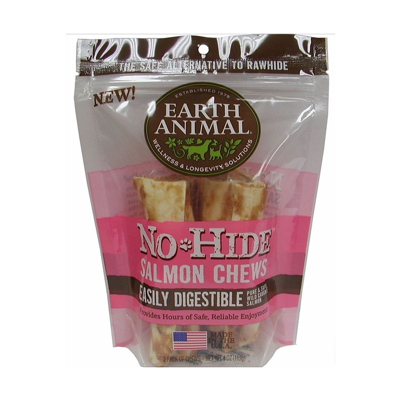 Earth Animal No Hide Salmon Dog Chew Small - 2 Pack