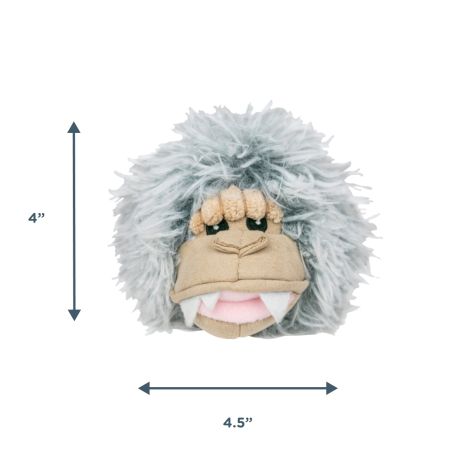 Tall Tails 2-in-1 Fetch Ball Yeti Dog Toy Size