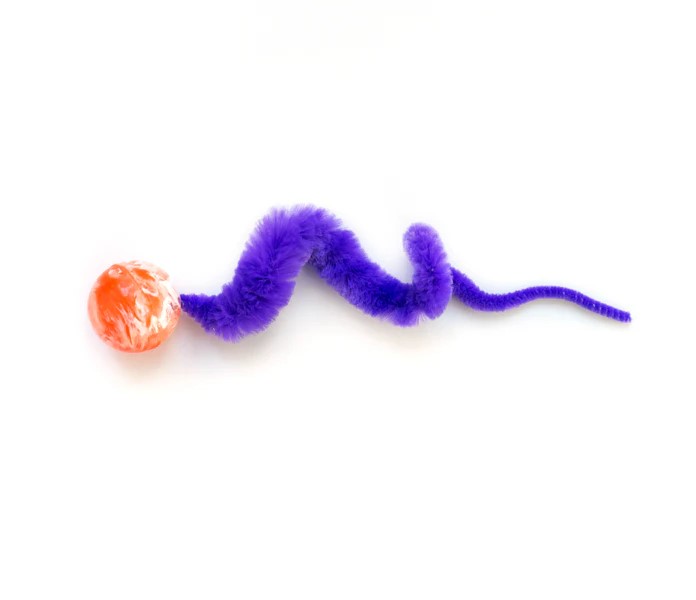 Dezi & Roo Wiggly Ball Cat Toy - Glow in the Dark