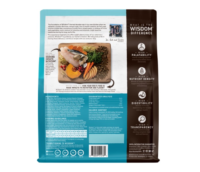 Earth Animal Wisdom Air-Dried From the Sea Recipe Dog Food