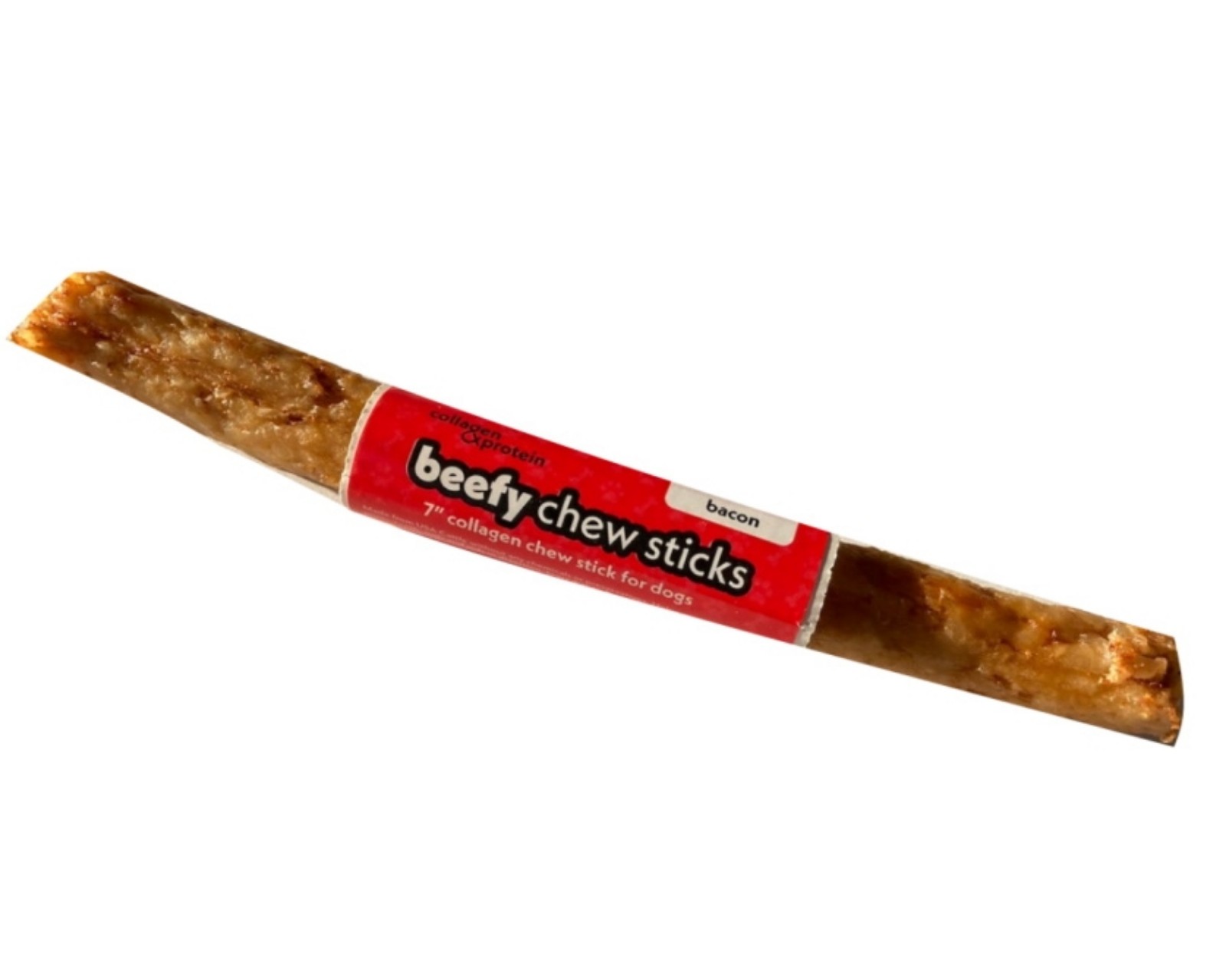 Frankly Pet Collagen Beefy Chew Stick Bacon Flavor