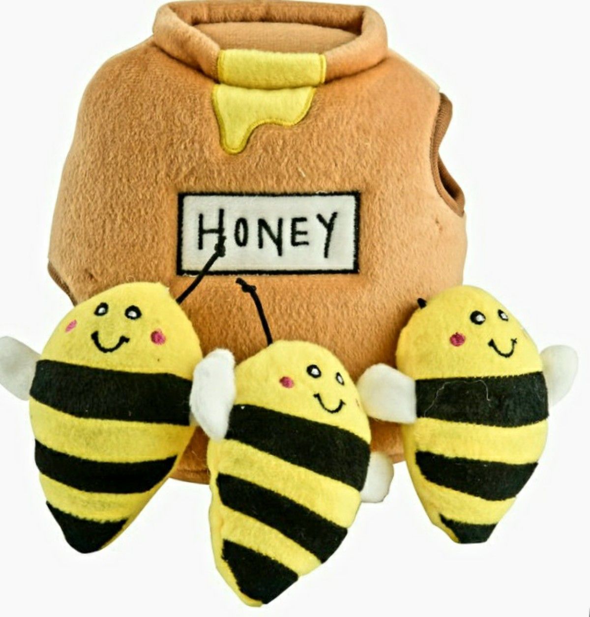 ZippyPaws Bees in Honey Pot Burrow Dog Puzzle Toy