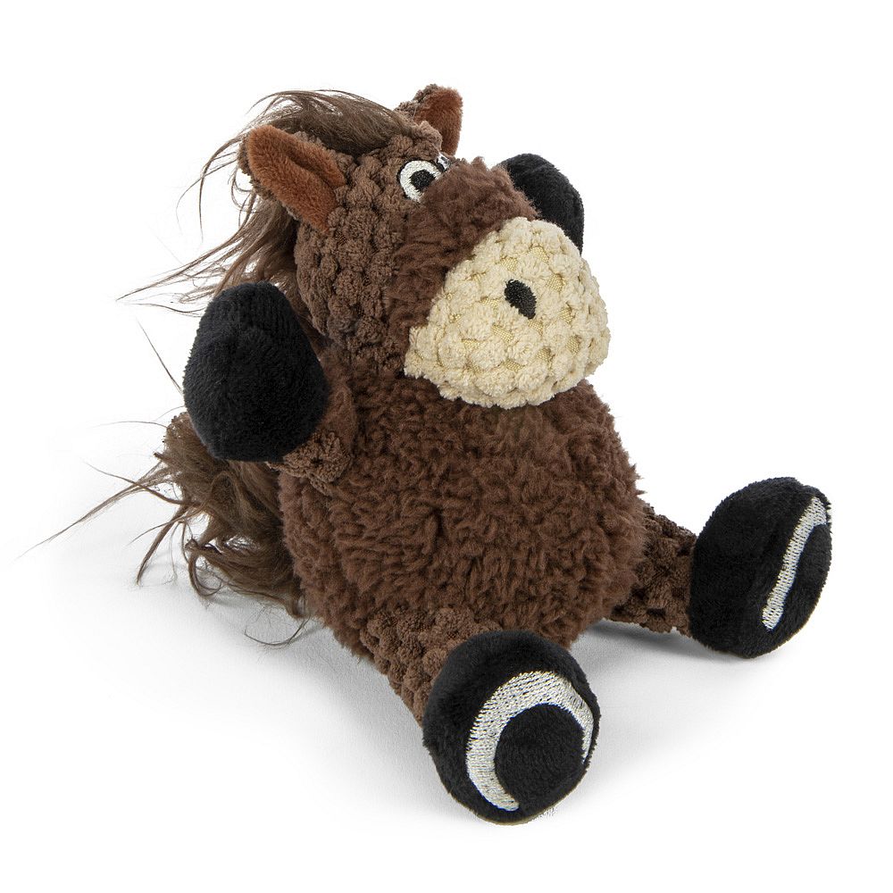 goDog Checkers™ Sitting Horse Dog Toy with Chew Guard - Just For Me