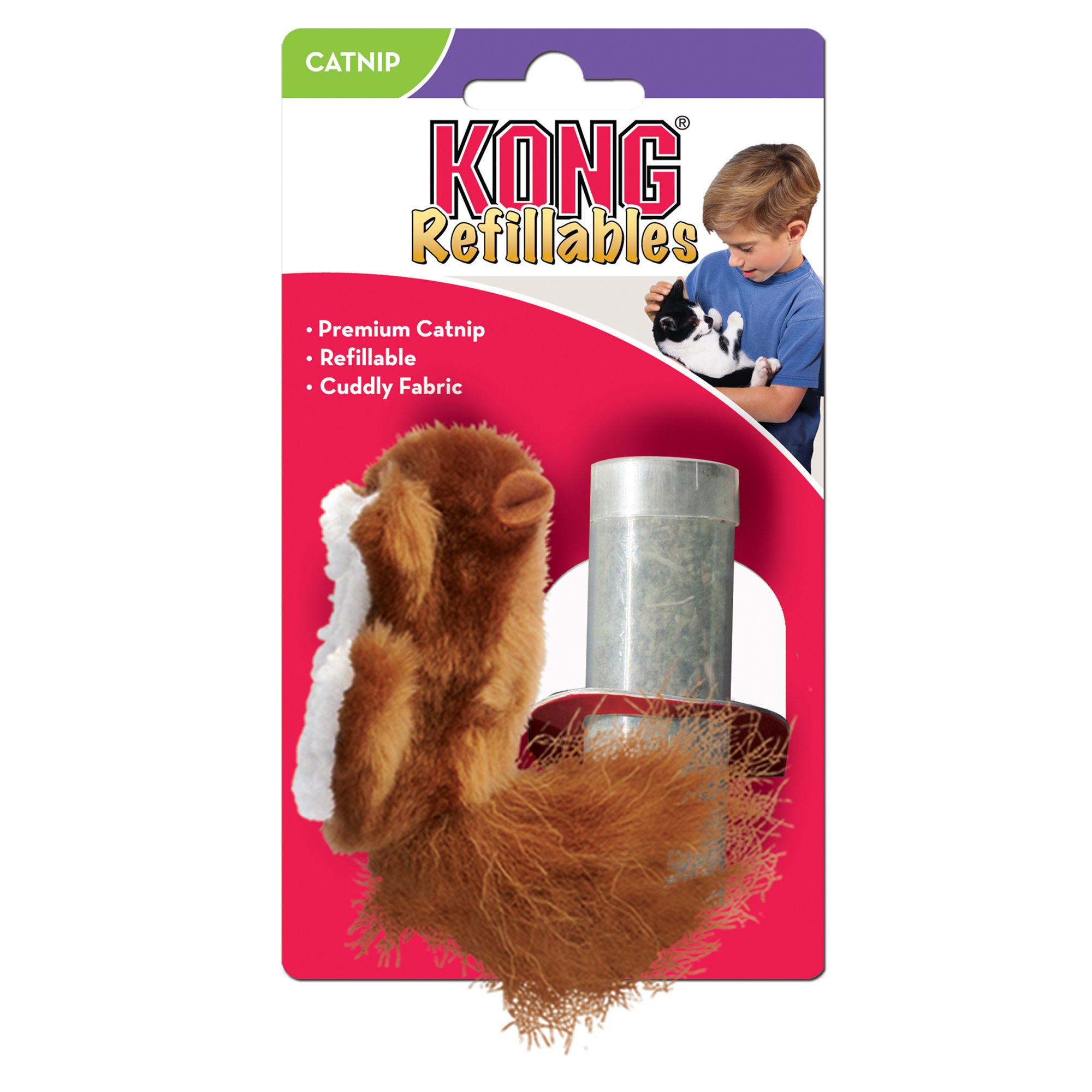 KONG Refillables Squirrel Catnip Toy